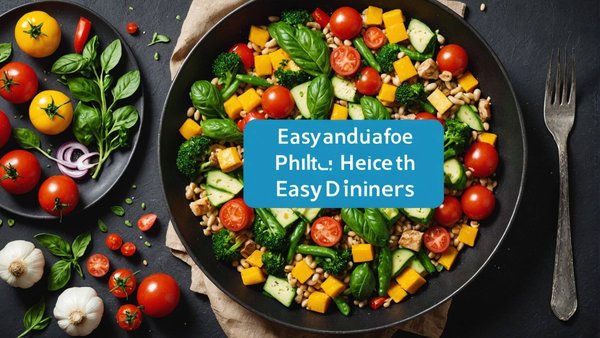 Recettes faciles et saines pour un dîner rapide